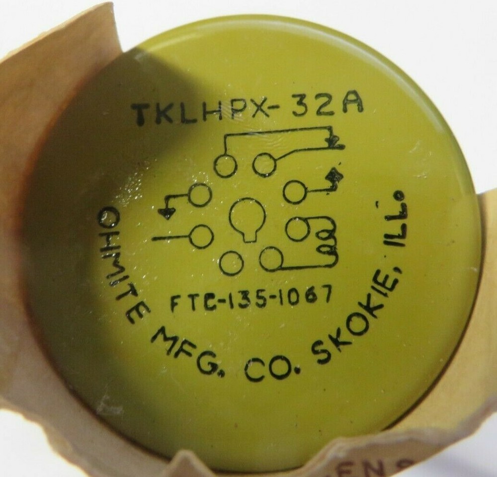 Vintage Ohmite Mfg Octal Relay TKLHPX-32A FTC-135-1067