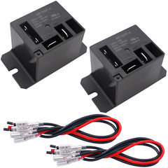 2PCS Power Relay SPST(1 NO) AC120V Coil, 30A SPST 120 VAC with Flange Mounting a