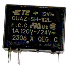 TE Connectivity OUAZ-SH-112L 12VDC 1A SPDT 5-Pin Miniature PCB Signal Relay New