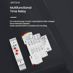 AC/DC12V-240V A220V 16A Delay On Off Delay Timer Relay Time Delay Relay Din Rail