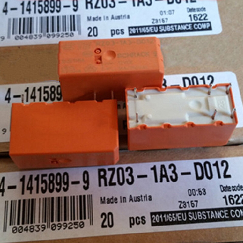 10PCS Tyco RZ03-1A3-D012 12VDC 16A 250VAC Power Relay 6 Pins Brand New