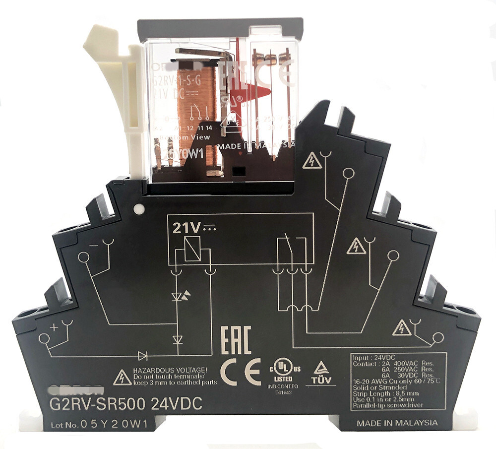 2Set of G2RV-1-S-G 21VDC with G2RV-SR500 24VDC Socket Relay