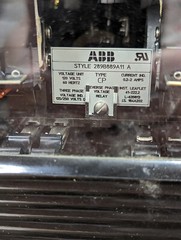 ABB reverse phase relay 3 phase type CP 0.2-2A 289B889A11