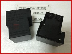 JQX-15F(T90)-DC24V Electromagnetic Relay 30A 24VDC 6 Pins x 1PC NEW
