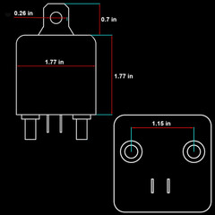 Relay 120A, 12V Continuous Duty SPST 4-Pin High Power Relay