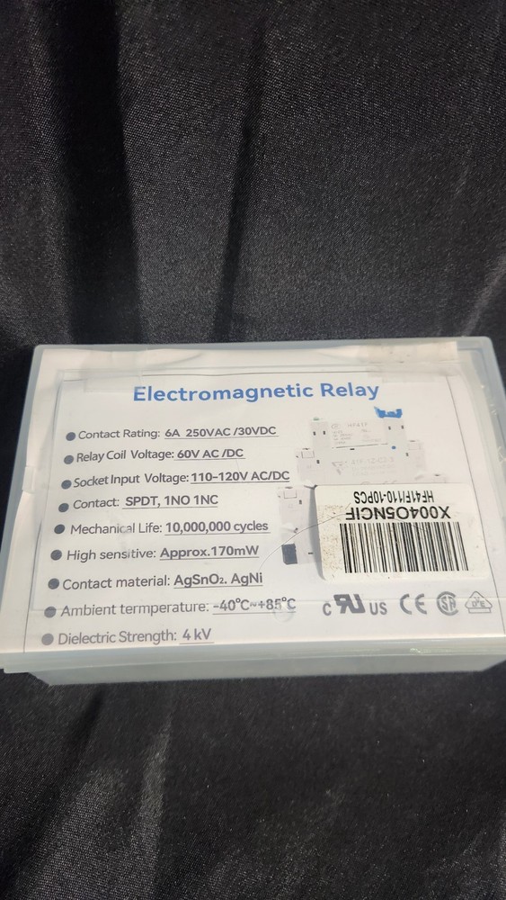 10Pcs Miniature Electromagnetic Relay 24V Coil DC/AC; Signal Relay for PLC; -…