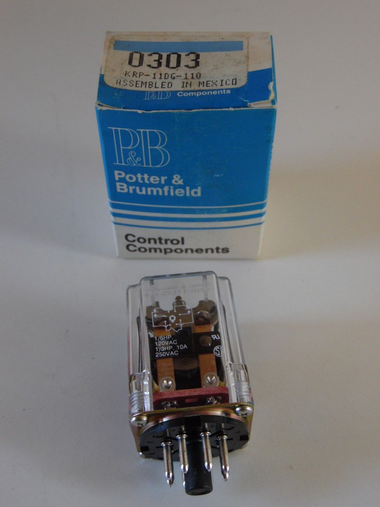 POTTER & BRUMFIELD KRP11DG-11dg-110 RELAY NEW OLD STOCK NOS UNUSED