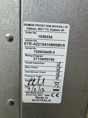 Siemens / Tripping Relay TR-A221 / 7PG1822-1RF80-1CF0 / ETR-A221S415M05BV5