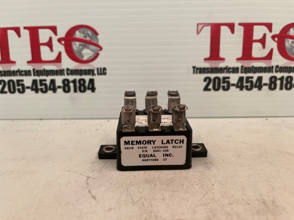 Equal Inc. 9893-200 Memory Latch Solid State Latching Relay
