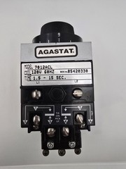 Agastat 7012ACL Time Delay Relay 10A 1.5-15 Sec 120/240V 60Hz Bolt On Analog