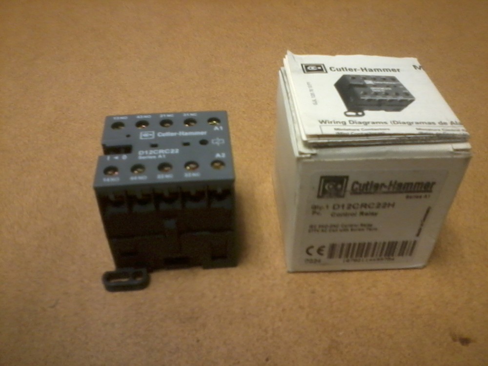 D12CRC22H Cutler Hammer NIB 277VAC Coil 2-NO, 2-NC