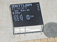 1 NEW ZETTLER AZ732-03-2 POWER RELAY 96V DC HV COIL DPDT 6A 250V AC 30V DC USA