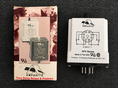 Amperite 12DF10-120DFV Adjustable Delay Flasher Relay 12V DC 10-120 FPM 8-Pin