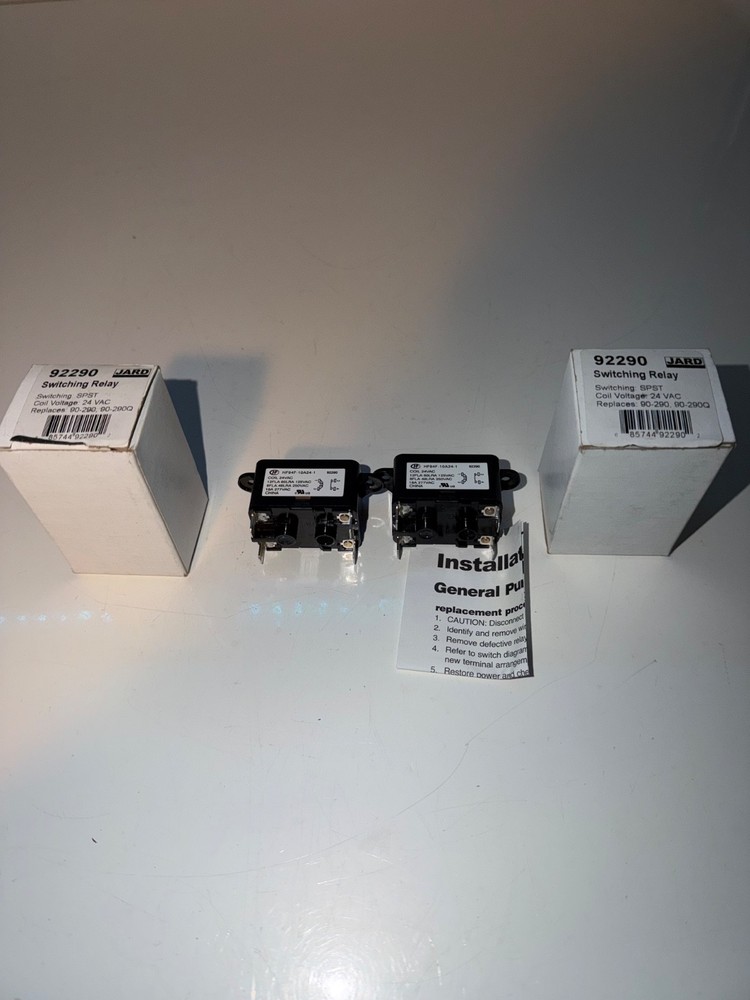 2 NEW JARD 92290 SWITCHING RELAY