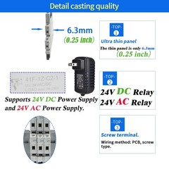 UL Listed 10Pcs Miniature Electromagnetic Relay 24V Coil DC/AC; Signal for PL…