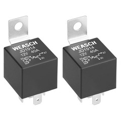 2 Pack JD1914 Car Relay, 12V 40A, 5 Pins SPDT, Automotive Switches and Starte…