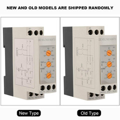 Voltage Monitoring Relay DC 12V/24V/36V/48V Over-Voltage and Under-Voltage Prot