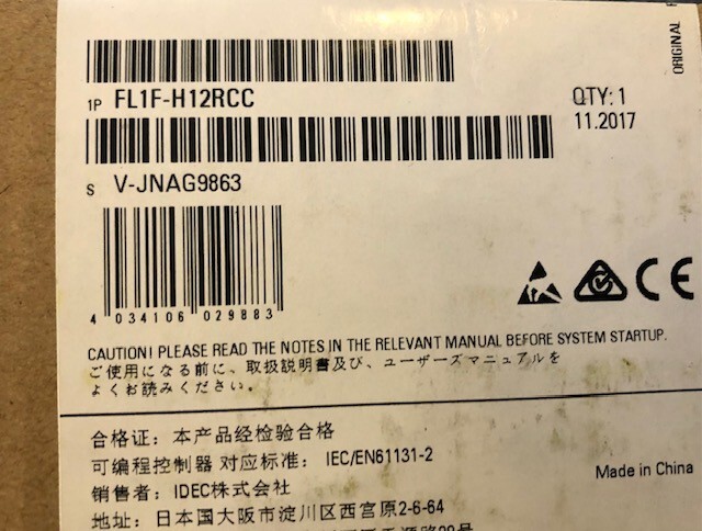 IDEC FL1F-H12RCC SMART RELAY