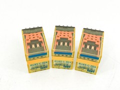 New Lot of 3 IDEC RU4S-C-D24 Relay 24VDC 1/10HP 6A – No Box