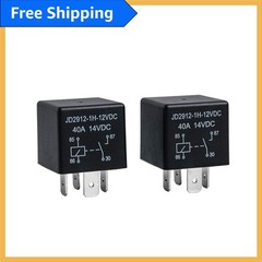 2 Pack 12V 40 Amp Automotive Relay Switches – JD2912-1H for Reliable Operation