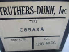 STRUTHERS-DUNN INC. C85AXA RELAY, 120V- 60 CY, IA0203