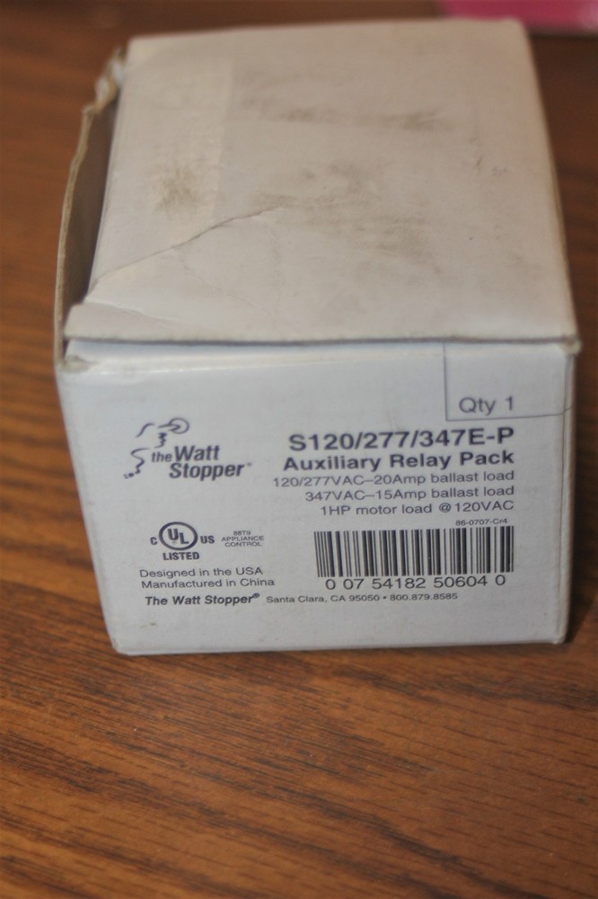 Watt Stopper Auxiliary Relay Pack S120/277/347E-P