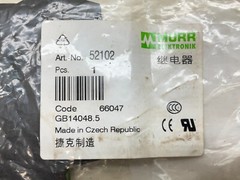 Murr Elektronik 52102 Output Relay Module 24 VDC New