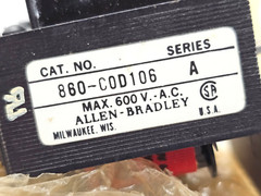 NEW Allen Bradley 860-COD106 /A Stroke Push-Pull Relay 120V/60Hz 860COD106