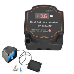 Split Charge Relay 12V 140 Amp Smart Dual Battery Isolator Manual/Auto Modes …