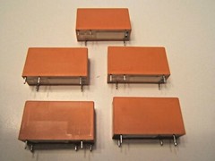 (5) TE/TYCO /SCHRACK RELAYS 5 LOT. RYS10048. 10AMP-250 VAC.48VDC 5 LEADS NOS NEW