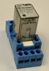 FINDER 55.34.8.120.0030 5A 250VAC / 120VAC Coil RELAY W/94.44.1 BASE UNIT