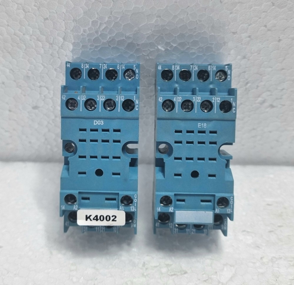 Finder Type 94.74 Relay Base Socket – Lot Of 2pcs