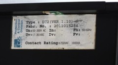 C&S ELECTRIC EC-2 ENGINE CONTROL RELAY NO. 2011015284 TYPE EC-2 VER-1.10