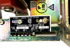 NEW GENERAL ELECTRIC AB24B MANUAL RESET RELAY MANUAL CONTROL