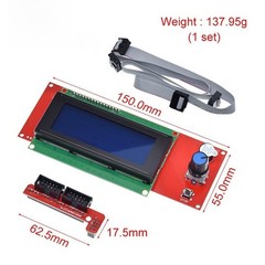 LCD2004 Display Screen for 3D Printer with Smart Controller and Rotary Encoder