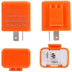 12V 2 Pin Speed Adjustable LED Flasher Relay Motorcycle Turn Signal Indicator