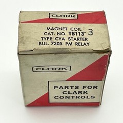 NEW Clark TB113-3 Magnet Coil CYA Starter Relay – 110-120V, 50/60HZ