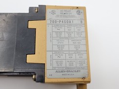 Allen-Bradley 700-P400A1 AC Control Relay 10A 600VAC Series B Coil 110/115-120V