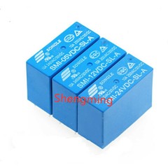 10pcs SMI-05V 12V 24VDC-SL-A -SL-C -SL-2C 5A 10A 4pin 5pin 8pin Relay