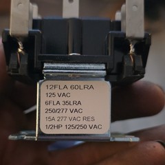 White-Rodgers Type 91 Relay 90-340 91-901 L36-901 24VAC 15A 8-Pin 1/2HP