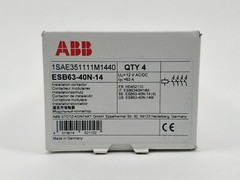 Abb 1sae351111m1440 Esb63-40n-14 Installation Contactor 4pcs. 12v Ac/dc