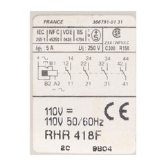 Telemecanique RHR418F Off-Delay Timing Relay With Suppressor New NFP