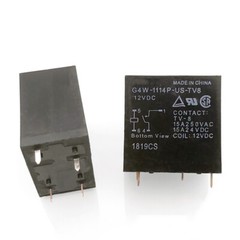 10PCS G4W-1114P-US-TV8 12VDC Power Relay 12VDC 4Pin 15A 250V