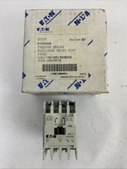 EATON D15CR40AB SER B1 FREEDOM SERIES MULTIPOLE RELAY 600V 4POLE COIL 110/120V