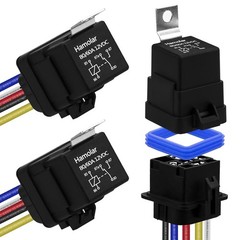 3 Pack 80/60 AMP 12V DC Waterproof Car Relay and Harness – Heavy Duty 12 AWG Cop
