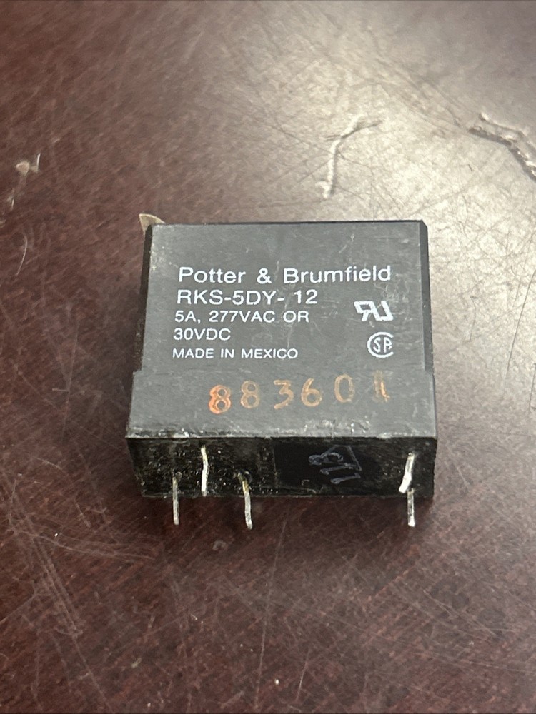 Potter & Brumfield 5-Pin 30VDC 5A PCB Relay RKS-5DY-12