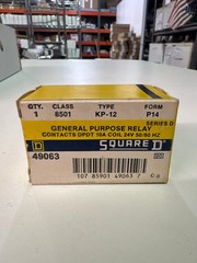 Square D 8501KP12 General Purpose Relay DPDT 10A 24VAC Coil New
