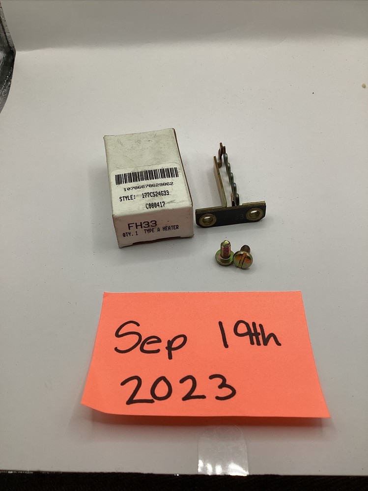 Eaton FH33 Overload Relay Heater Element Type A