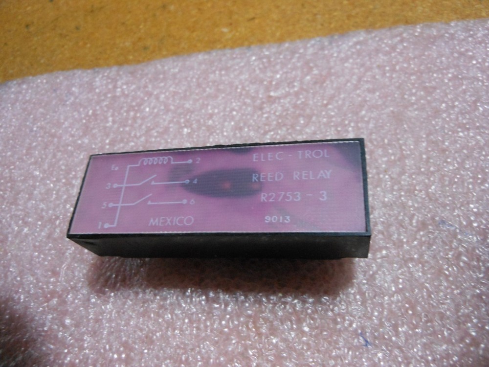 ELEC-TROL RELAY REED PART # R2753-3 NSN: 5945-00-451-1822