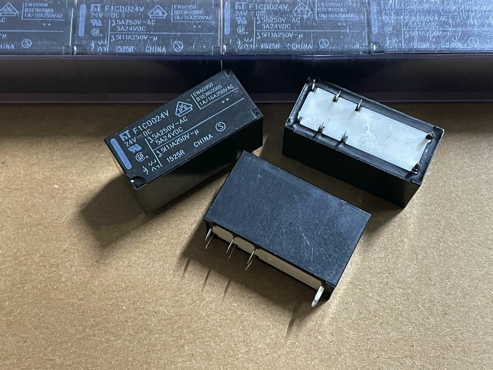 New FTR-F1CD024V F1CD024V Power Relay 5A 250VAC 8 Pins x 10pcs
